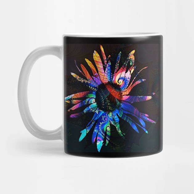 Abstract Rainbow Daisy by Kenen's Designs